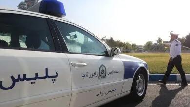 توقیف یک خودرو با خلافی ۱۷ میلیون تومانی