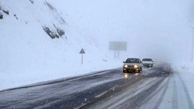 بارش برف و باران در ۲۴ محور مواصلاتی بارش برف و باران در ۲۴ محور مواصلاتی