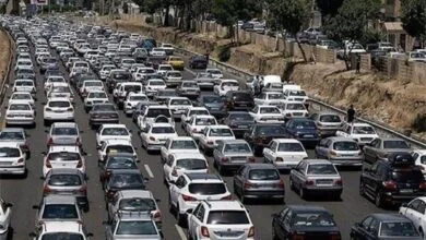 ترافیک سنگین در این آزادراه تهران