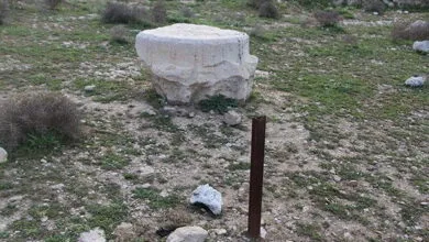 خطر ربوده شدن پایه ستون ۲۰۰۰ ساله که به حال خود رها شده + تصاویر