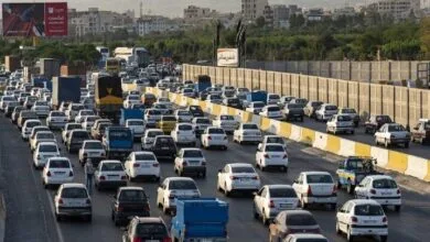 ترافیک سنگین در آزادراه‌های قزوین و کرج – تهران