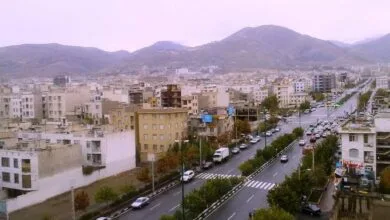 انسداد ورودی بلوار عدل و خیابان سردار جنگل از بزرگراه شهید همت