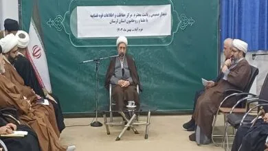 رئیس مرکز حفاظت و اطلاعات قوه قضائیه با روحانیون لرستان دیدار کرد رئیس مرکز حفاظت و اطلاعات قوه قضائیه با روحانیون لرستان دیدار کرد