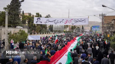 اعلام مسیر راهپیمایی ۲۲ بهمن در شیراز