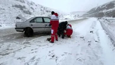 امدادرسانی به ۳۹۰۰ مسافر گرفتار در برف و کولاک
