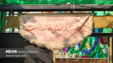 استقبال از نیمه شعبان با المان‌های حجمی و آذین‌بندی