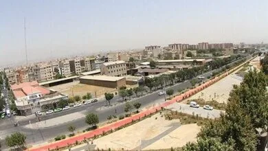 آماده سازی باغ راه حضرت فاطمه زهرا (س) برای برگزاری جشن بزرگ رمضان