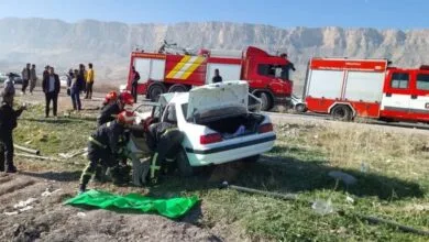 واژگونی پژو پارس دو فوتی به دنبال داشت واژگونی پژو پارس دو فوتی به دنبال داشت