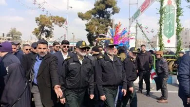 حضور فرماندهان انتظامی کشور در راهپیمایی ۲۲ بهمن