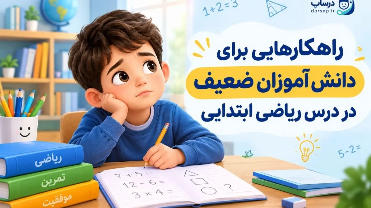 راهکارهایی برای دانش آموزان ضعیف در درس ریاضی ابتدایی